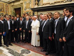 el papa a los jugadores: ustedes tienen una responsabilidad social el papa a los jugadores: ustedes tienen una responsabilidad social