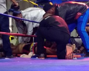 Tragedia en el boxeo: un peleador colombiano murió luego de un KO