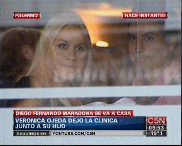 Dieron de alta a Verónica Ojeda y a su hijo Diego Fernando