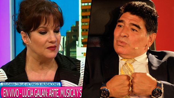Lucía Galán habló de su relación con Diego Maradona en la mesa de Mirtha
