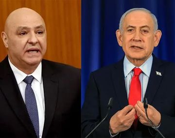 JosephAoun (Líbano) y Benjamin Netanyahu (Israel).