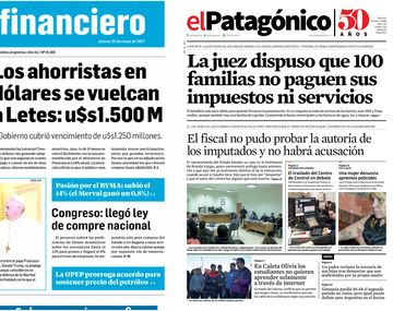 Tapas de diarios del jueves 25 de mayo de 2017