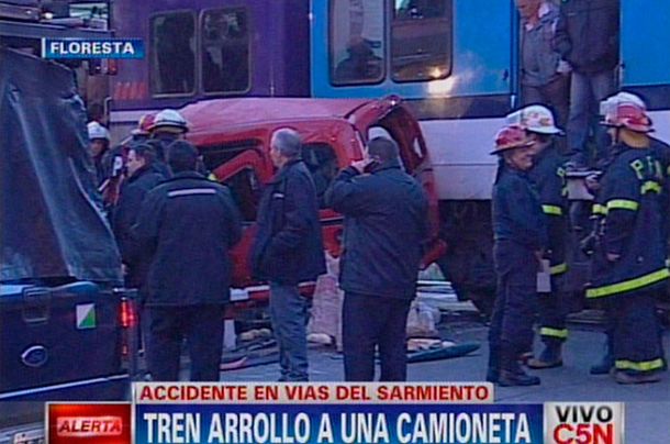 Colapsó el servicio del ferrocarril Sarmiento por otro accidente