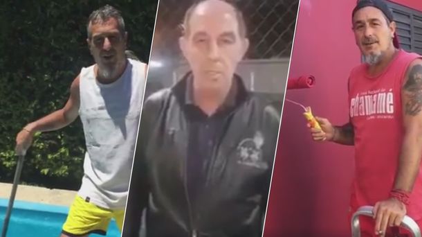 El cantante emuló al ex crack del Rojo