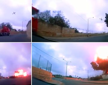 El avión se estrelló este lunes cerca del aeropuerto maltés de Luqa.