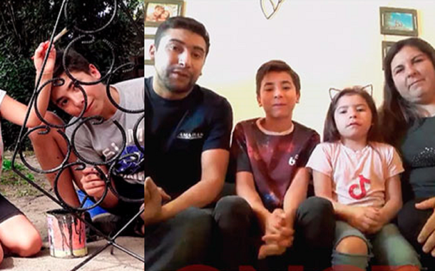 Joaquín, el nene de 12 años que hace arbolitos de Navidad y los vende para comprarse un celular
