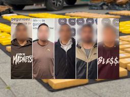 Durante el operativo detuvieron a cinco personas.