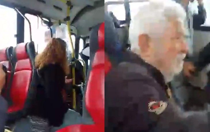 Colectivero intentó bajar a un abuelo y se enfrentó a todos los pasajeros
