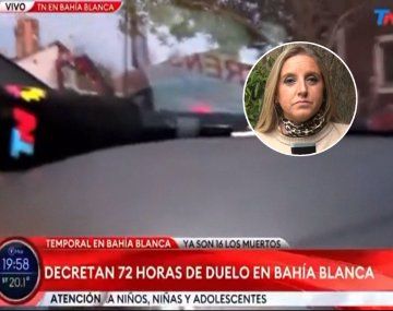 Paula Bernini tuvo un ataque de bronca en medio del temporal de Bahía Blanca