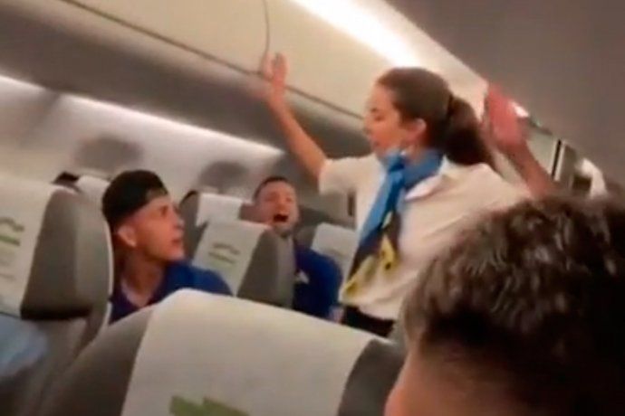 Así retó una azafata a los jugadores de Boca