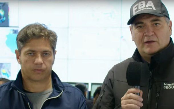 Axel Kicillof dispuso un operativo especial por el temporal que azota a la provincia de Buenos Aires