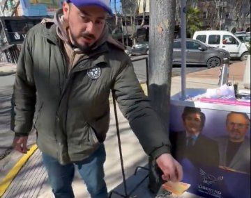 Tensión en stand de LLA por una persona que llevó su 3% para Karina Milei