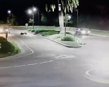 Así atacó un carpincho a un motociclista en Nordelta