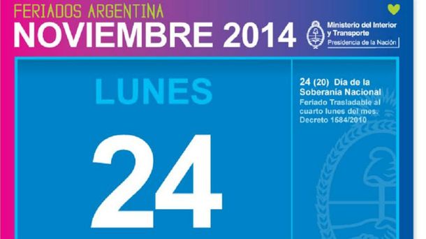 ¿Por qué es feriado el 24 de noviembre?