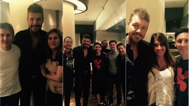 Lionel Messi celebró con Marcelo Tinelli, Adrián Suar, Nico Vázquez y su familia