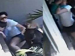 La mujer protegió a su hijo de dos años La mujer protegió a su hijo de dos años