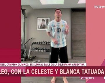 El video de Messi bailando para apoyar a los atletas que es furor en las redes