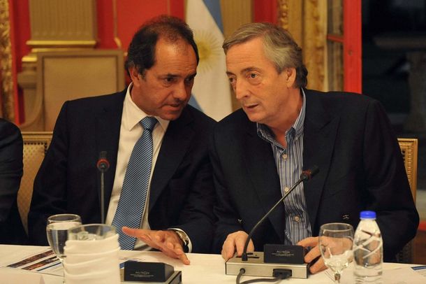 Daniel Scioli y Néstor Kirchner