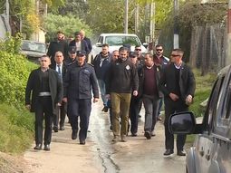 El ministro Nicolás Martinelli recorre el barrio Maracaná. El ministro Nicolás Martinelli recorre el barrio Maracaná.