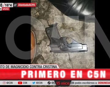 El arma con la que intentaron matar a Cristina Kirchner