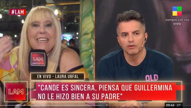 Laura Ubfal habló con Cande Tinelli y se metió en la guerra con Guille Valdés: Lo difícil va a venir ahora