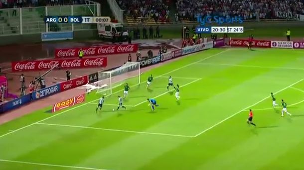 Argentina tuvo su primera chance de gol ante Bolivia... ¡a los 9 segundos!