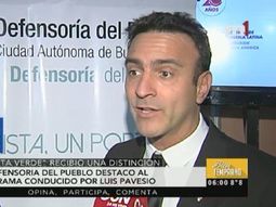 Luis Pavesio fue reconocido por su compromiso con el medio ambiente