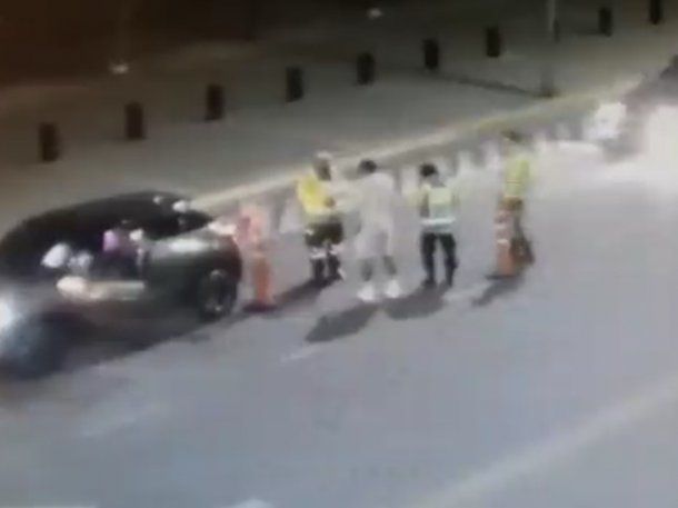 Así atraparon borracho a Cardona