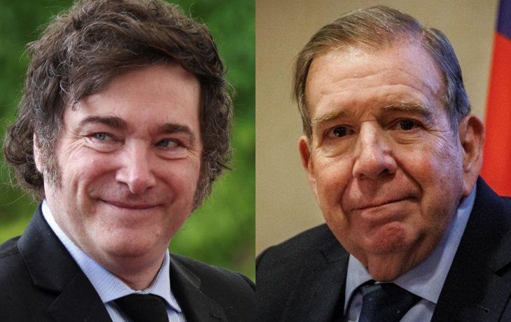 Javier Milei recibe a Edmundo González Urrutia en Casa Rosada