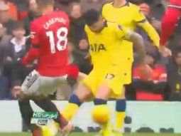 El planchazo por el que el Cuti Romero vio la roja en Manchester United vs. Tottenham