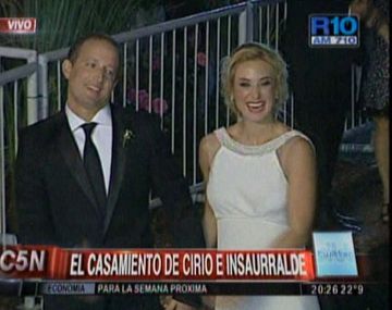 La palabra de Cirio y Martín Insaurralde recién casados