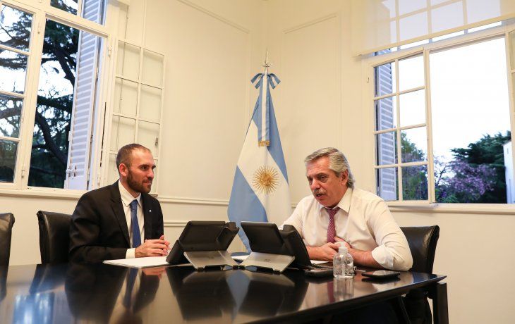 Martín Guzmán y Alberto Fernández