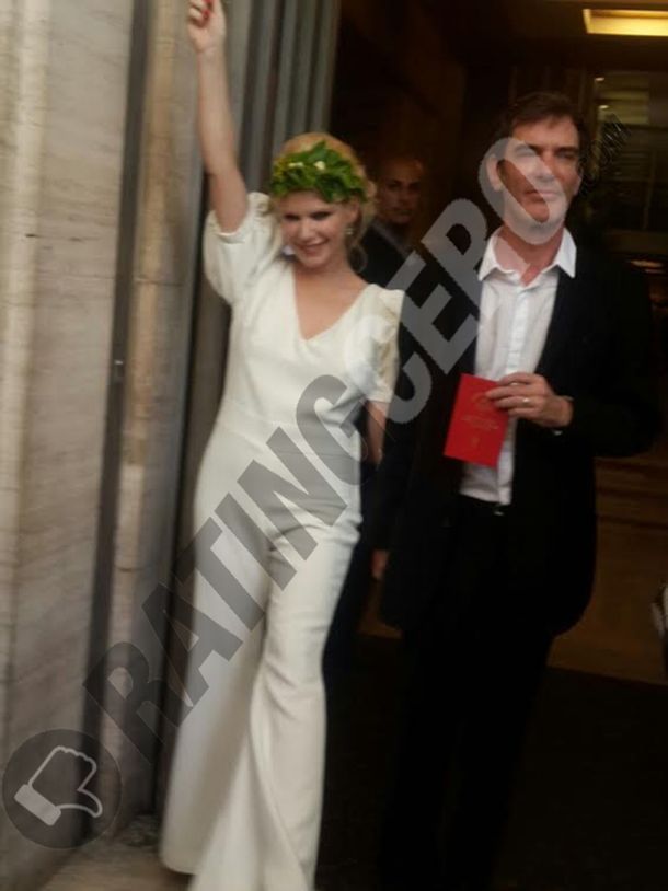 Esmeralda Mitre y Darío Lopérfido se casaron por civil