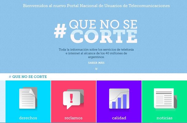 quenosecorte.gob.ar: una nueva página para denunciar problemas con los celulares