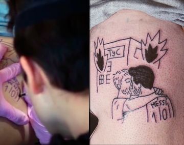 No se puede creer: se tatuó una situación insólita para alentar a la Selección