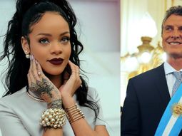 Rihanna le preguntó a Macri sobre sus planes para fomentar la educación Rihanna le preguntó a Macri sobre sus planes para fomentar la educación