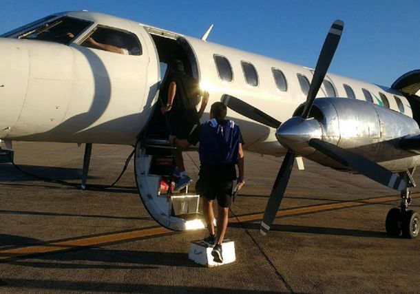 El mal momento que vivió el plantel de la Academia (foto: @RacingClub)