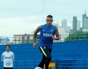 Centurión entrenó entre los titulares de Boca - Crédito:&nbsp;@FutbolPermitido