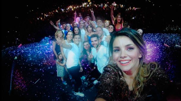 La selfie del elenco de Esperanza Mía en el Luna Park