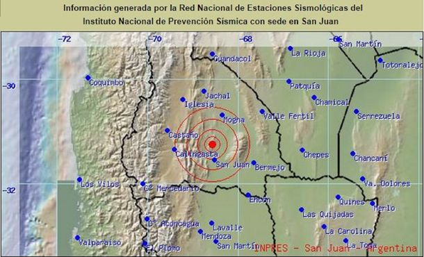 Un sismo de 4.8 sacudió el norte de la capital de San Juan