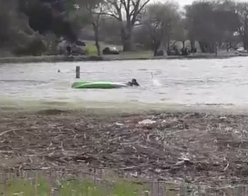 VIDEO: Las últimas imágenes del joven que murió ahogado en la Laguna de los Padres