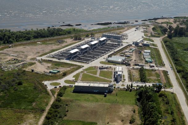 Mirá las imágenes aéreas de la planta depuradora más importante de la región