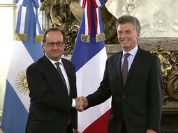 francois hollande llego al pais y se reunio con mauricio macri francois hollande llego al pais y se reunio con mauricio macri