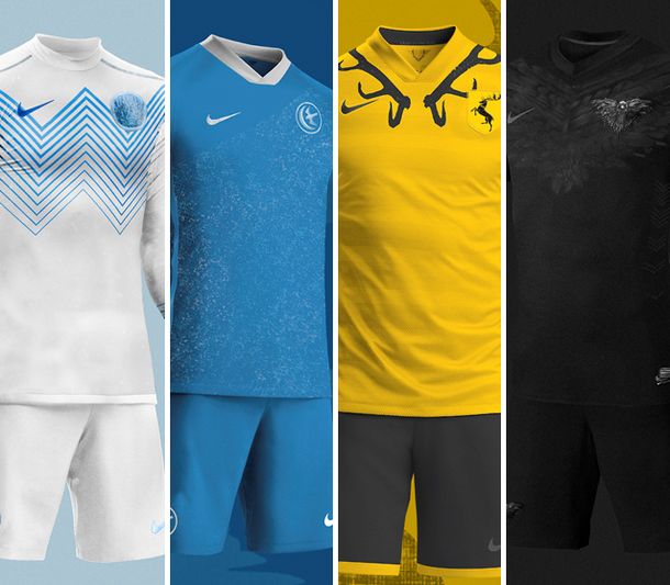 Así serían las camisetas de los personajes si Game of Thrones fuese un campeonato de fútbol