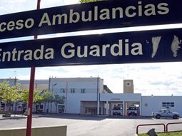 La mujer murió camino al hospital