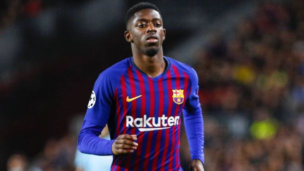 Otra baja para el Barcelona: Dembelé lesionado