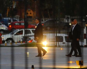 Mauricio Macri retirándose de la Casa Rosada. Foto archivo.