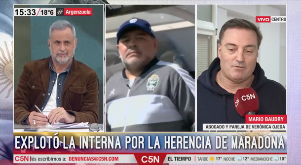 La batalla por la herencia de Maradona: el lunes se viene otra bomba de Jorge Rial en Argenzuela