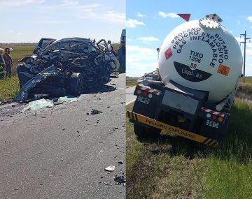 Tragedia en Pehuajó: un hombre murió tras chocar contra un camión de gas propano