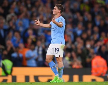 Así fue el doblete de Julián Álvarez en la Premier League